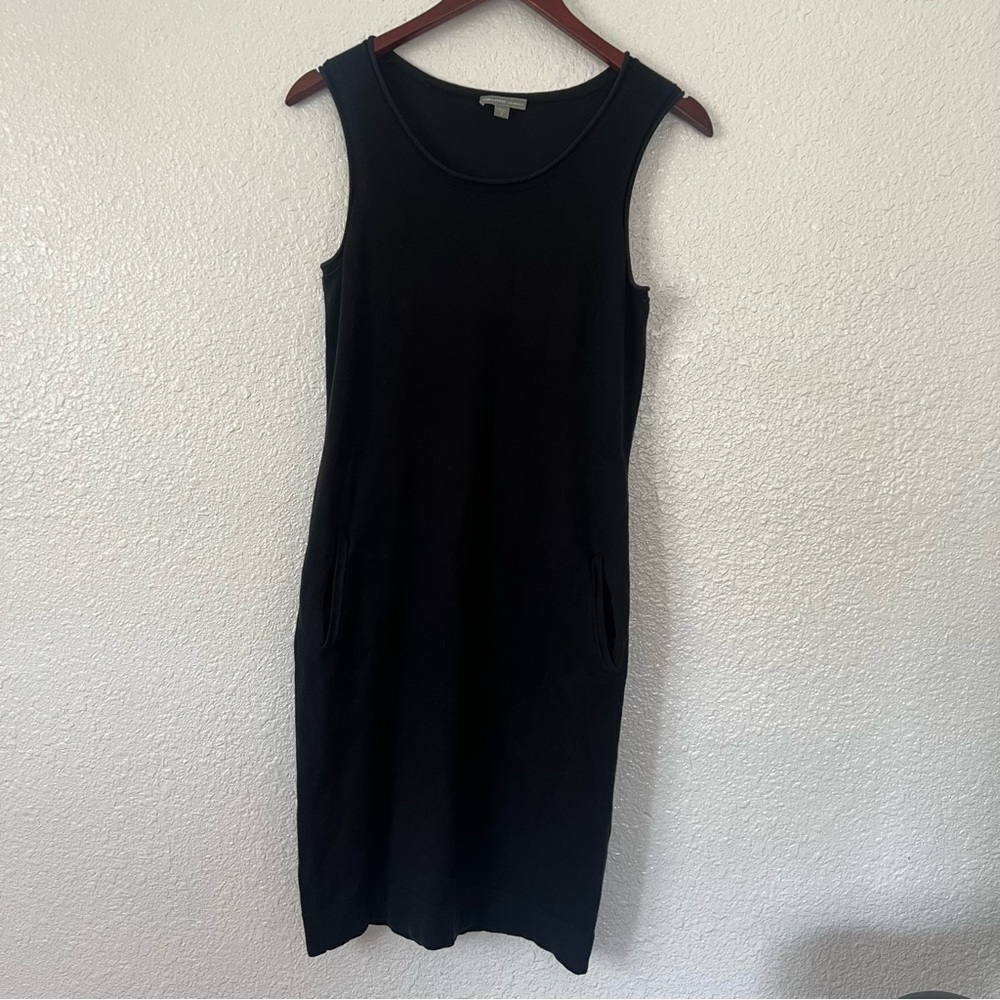 James Perse black dress sleeveless size 2 - Picture 3 of 7